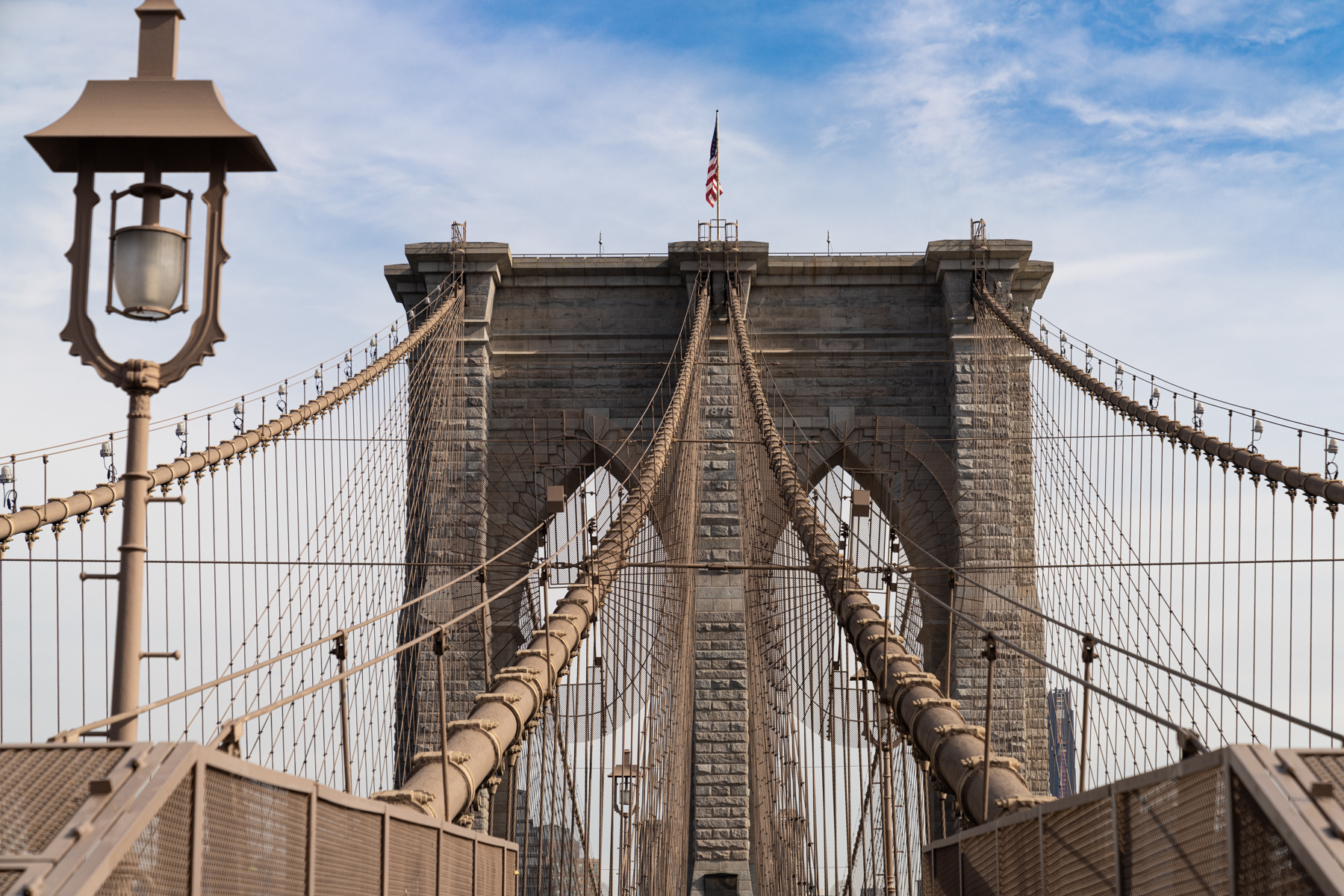 The Brooklyn Bridge.