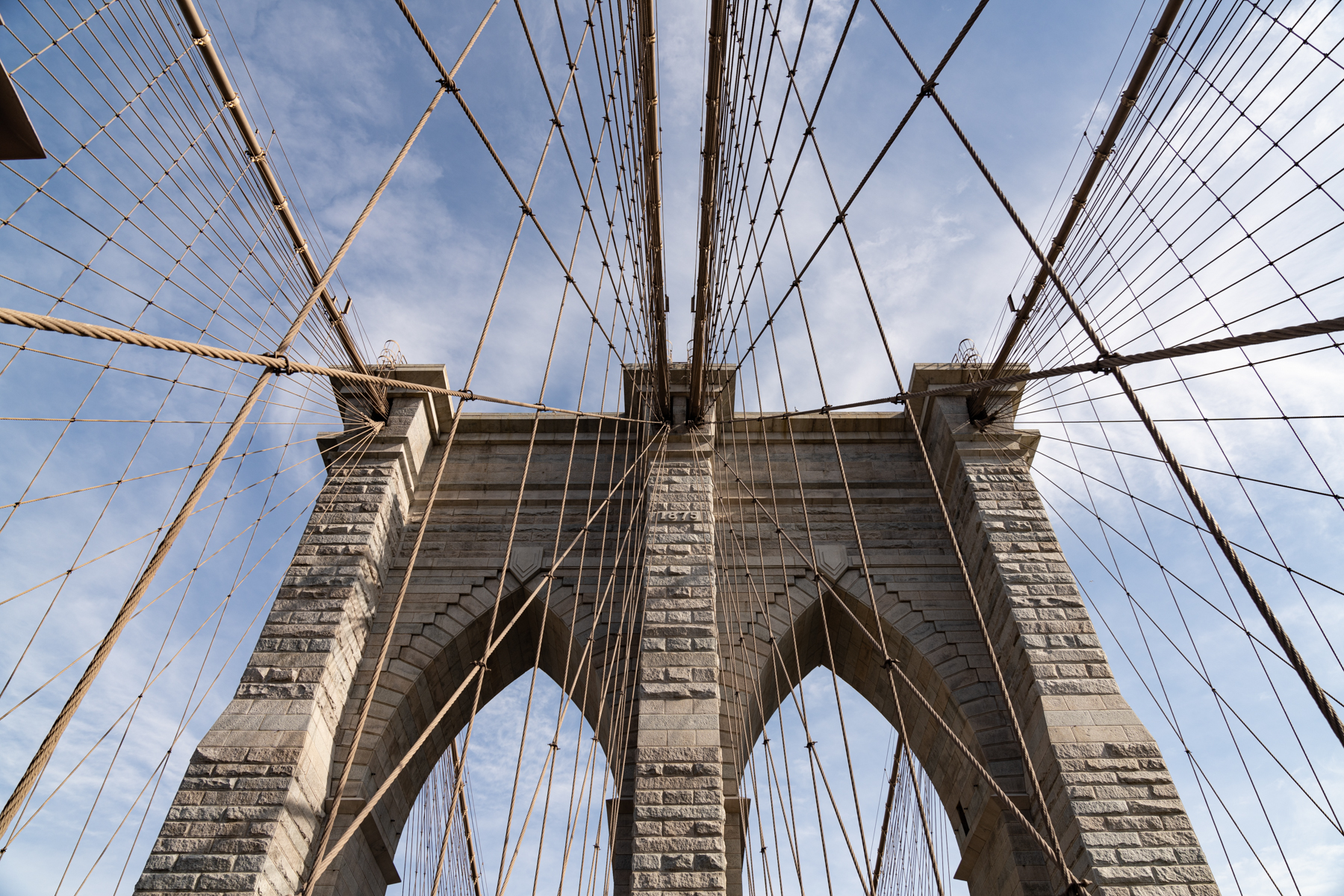 The Brooklyn Bridge.