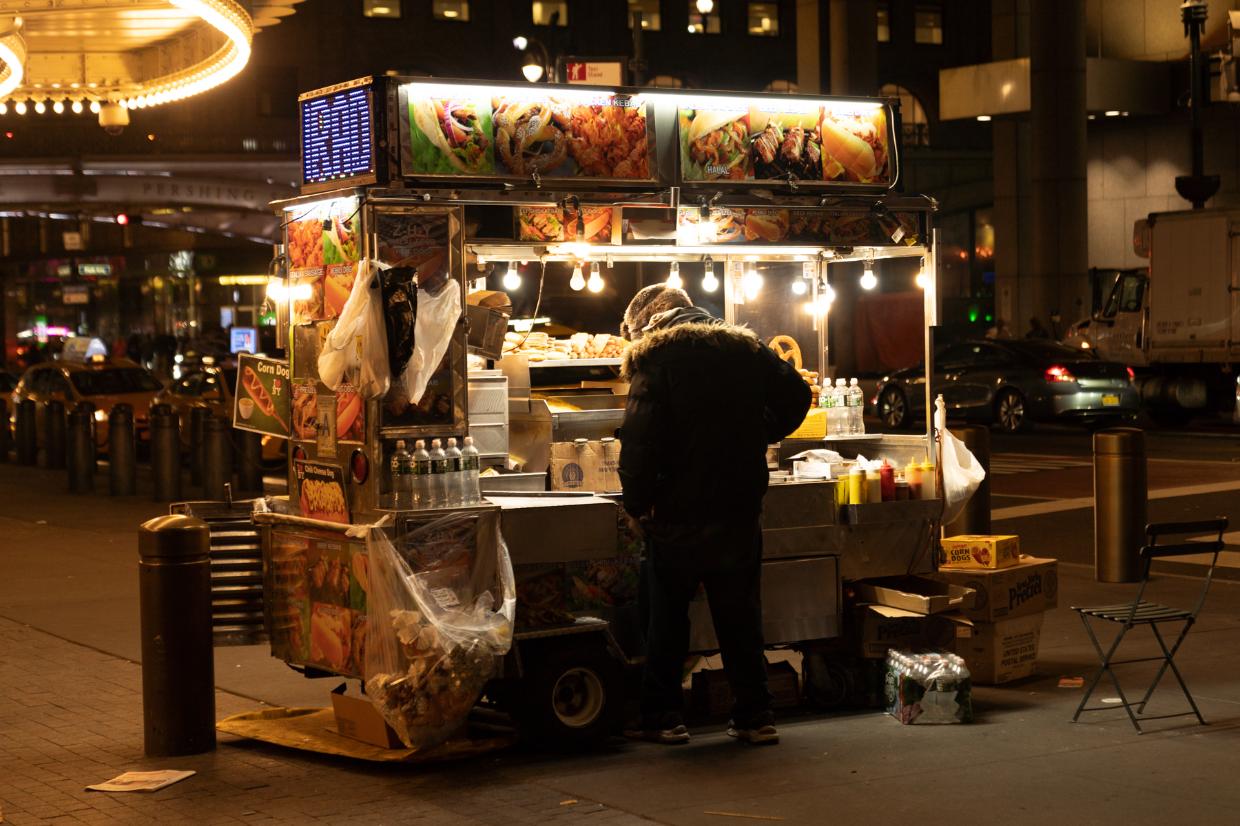 Street vendor on E 42nd Street.