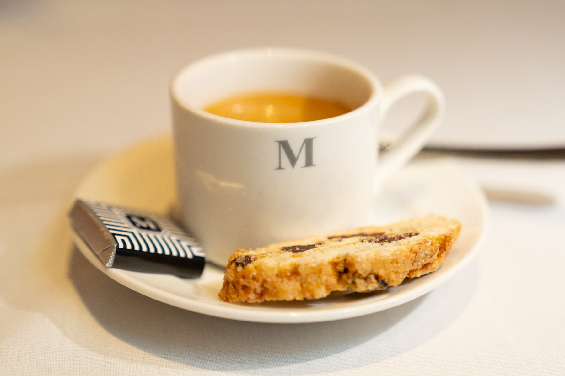 Espresso and biscotti.