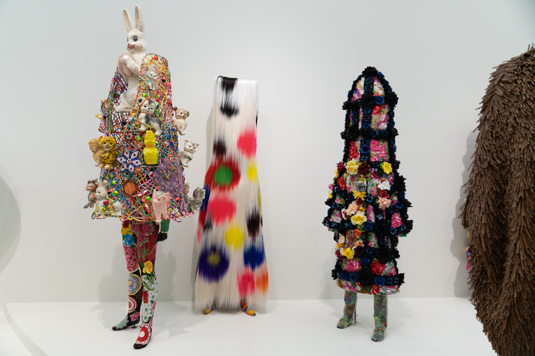 Exhibits from "Nick Cave: Forothermore" in the Guggenheim Museum.