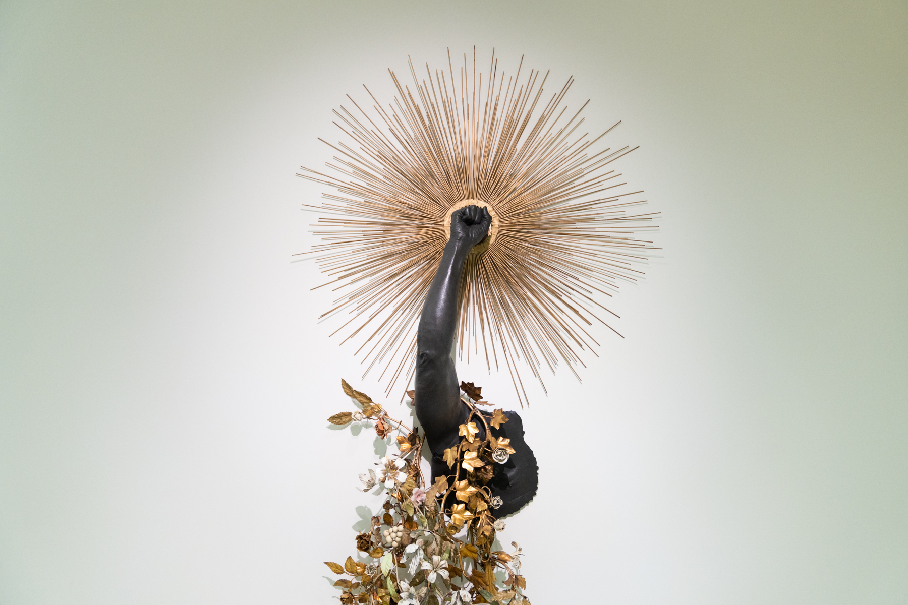Exhibit from "Nick Cave: Forothermore" in the Guggenheim Museum.
