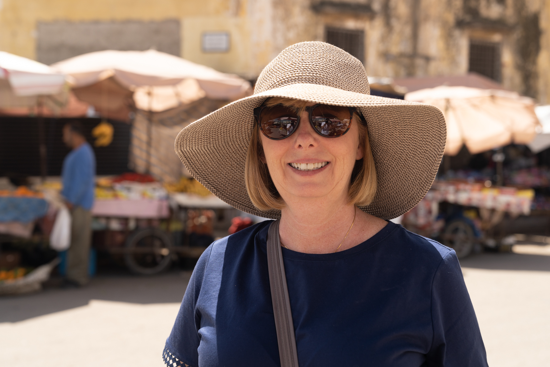 Andrea in the medina.