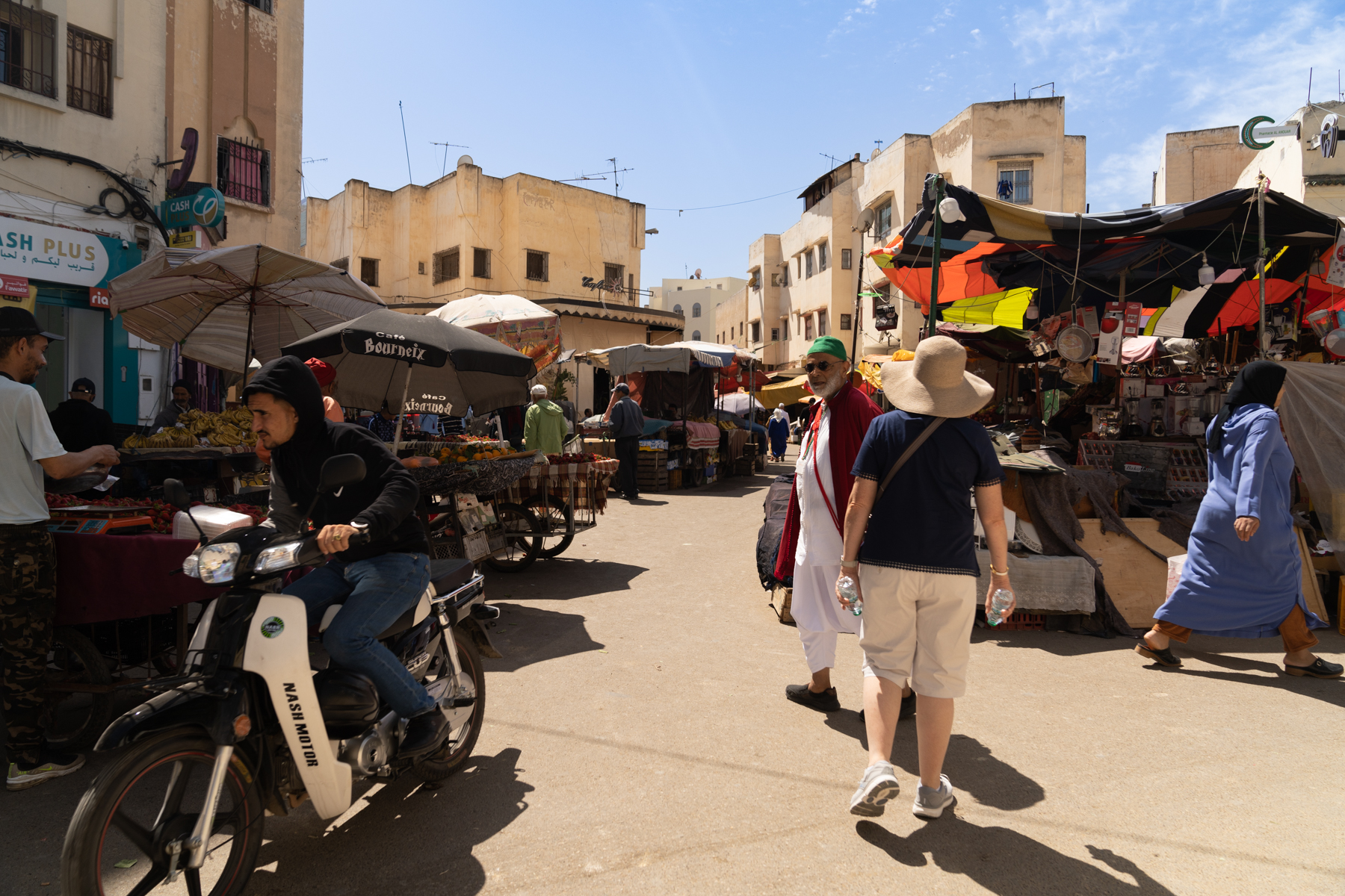 Walking through the medina.