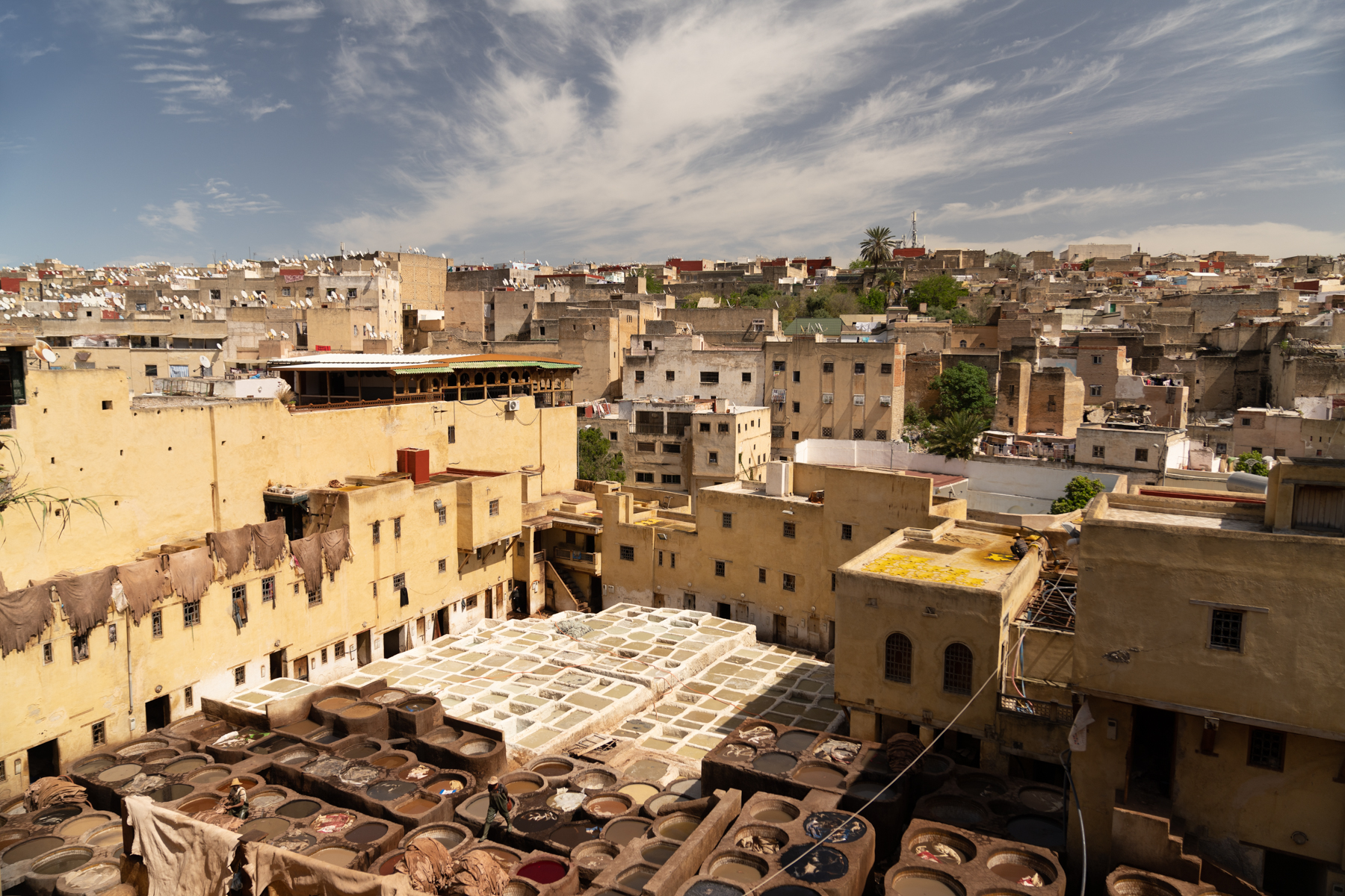 View over the Chaouwara Tanneries.