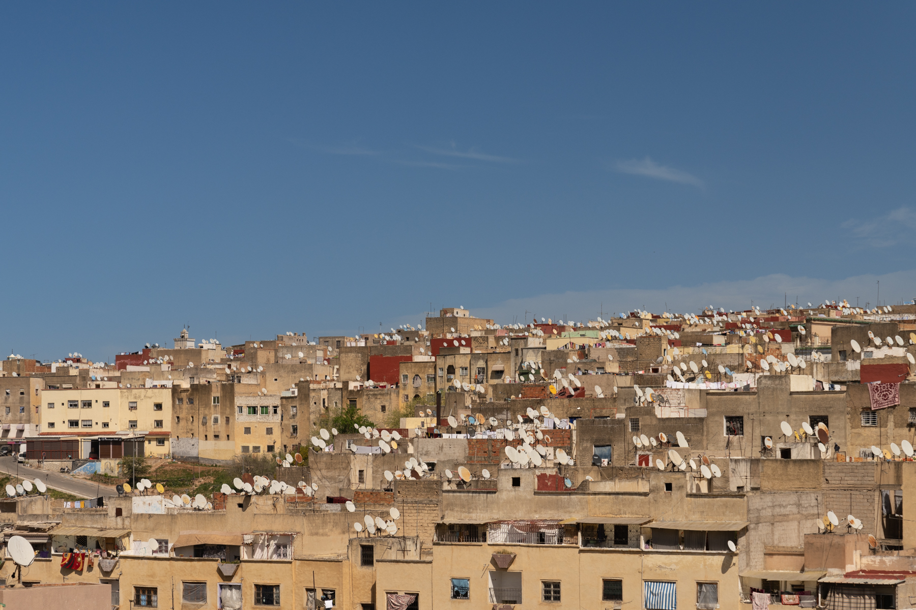 View over the medina (highlighting the popularity of satellite dishes!)