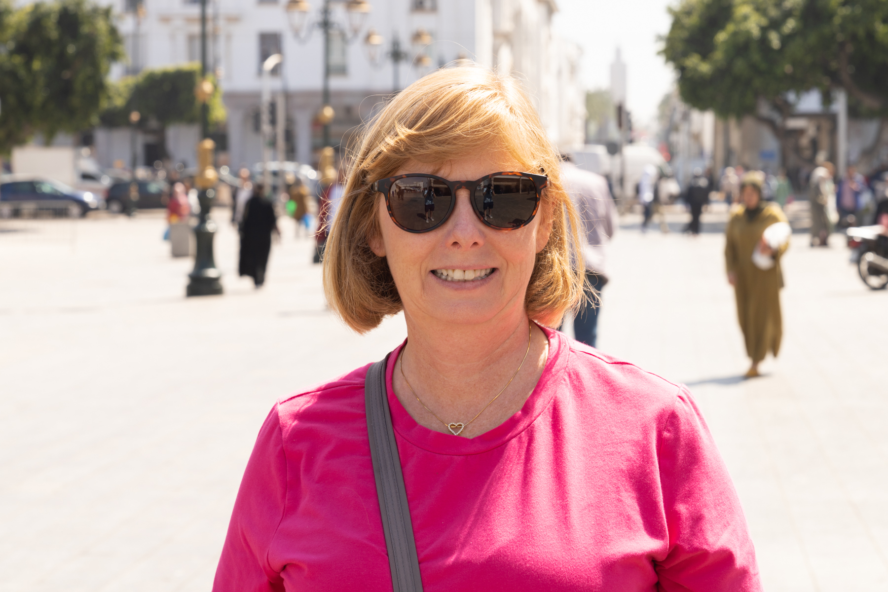 Andrea at the Rabat medina market.