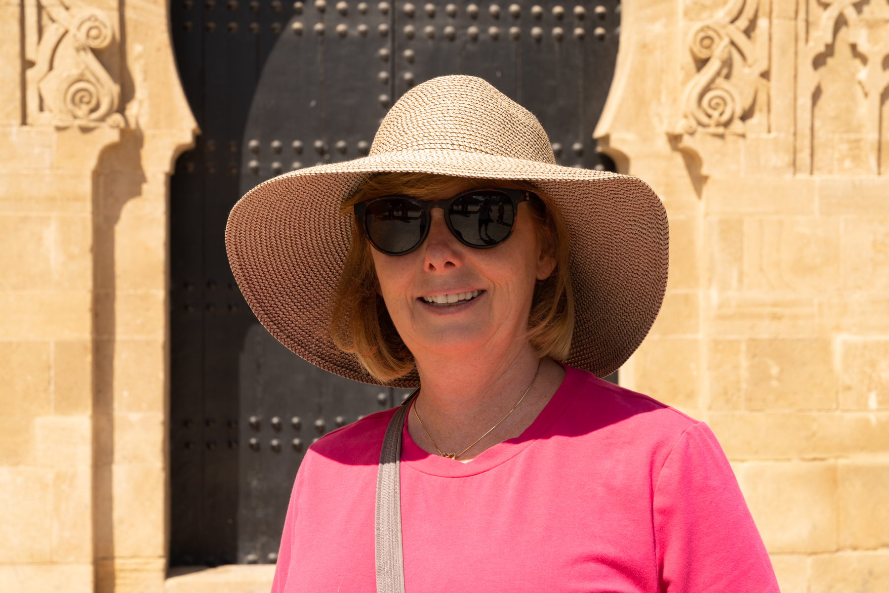 Andrea outside the medina.