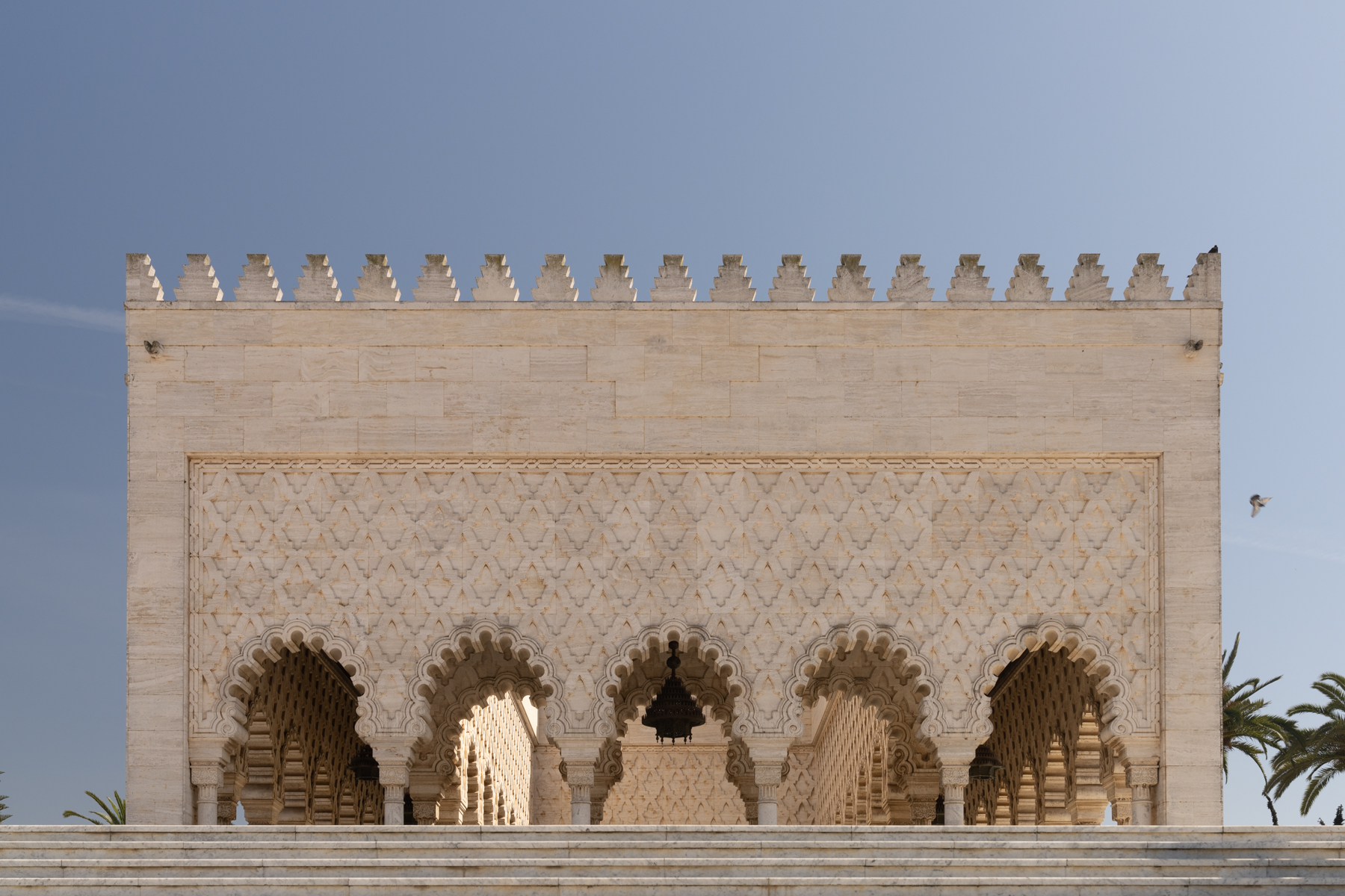 An unfinished building on the site of the Hassan Tower.