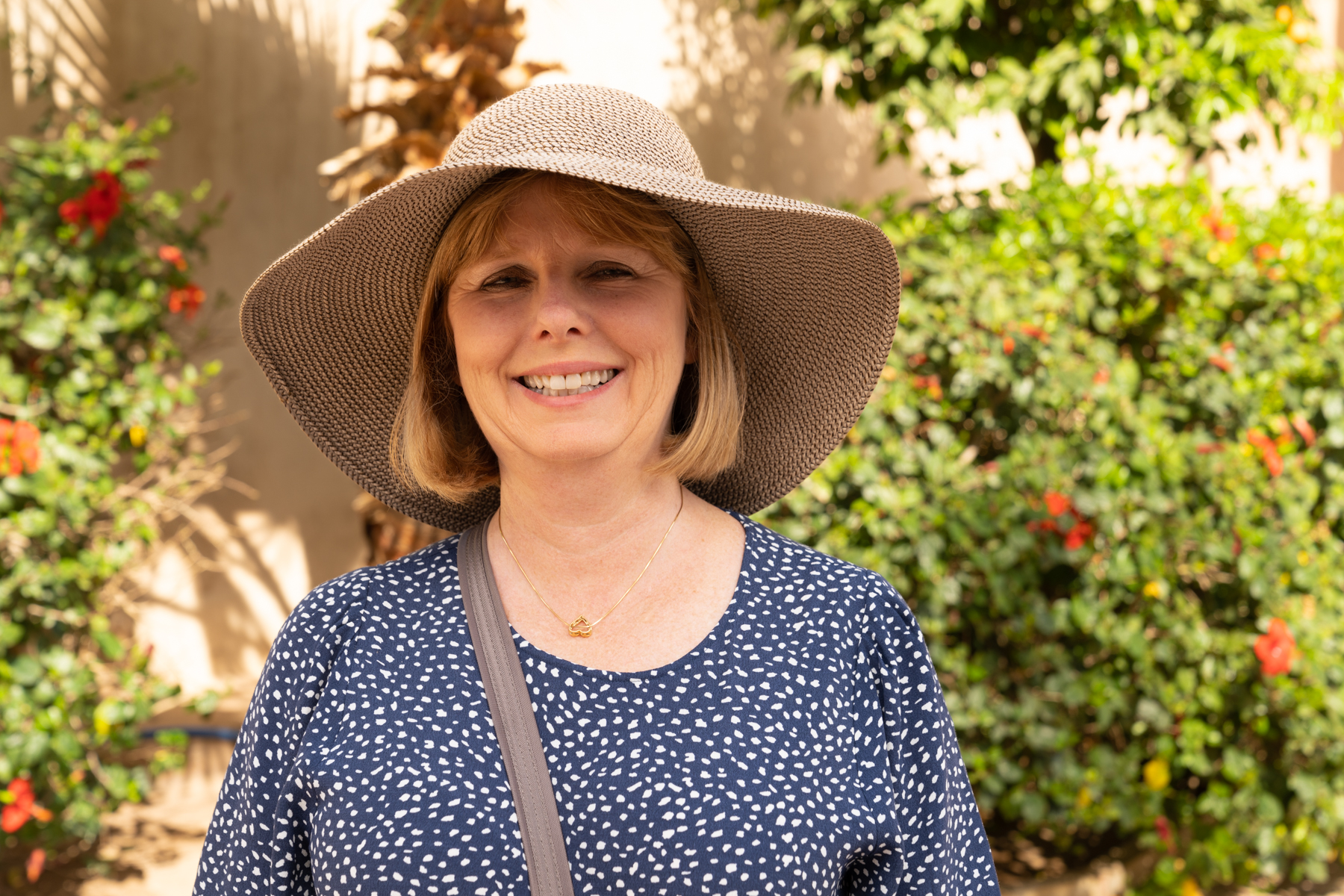 Andrea outside the Bahia Palace.