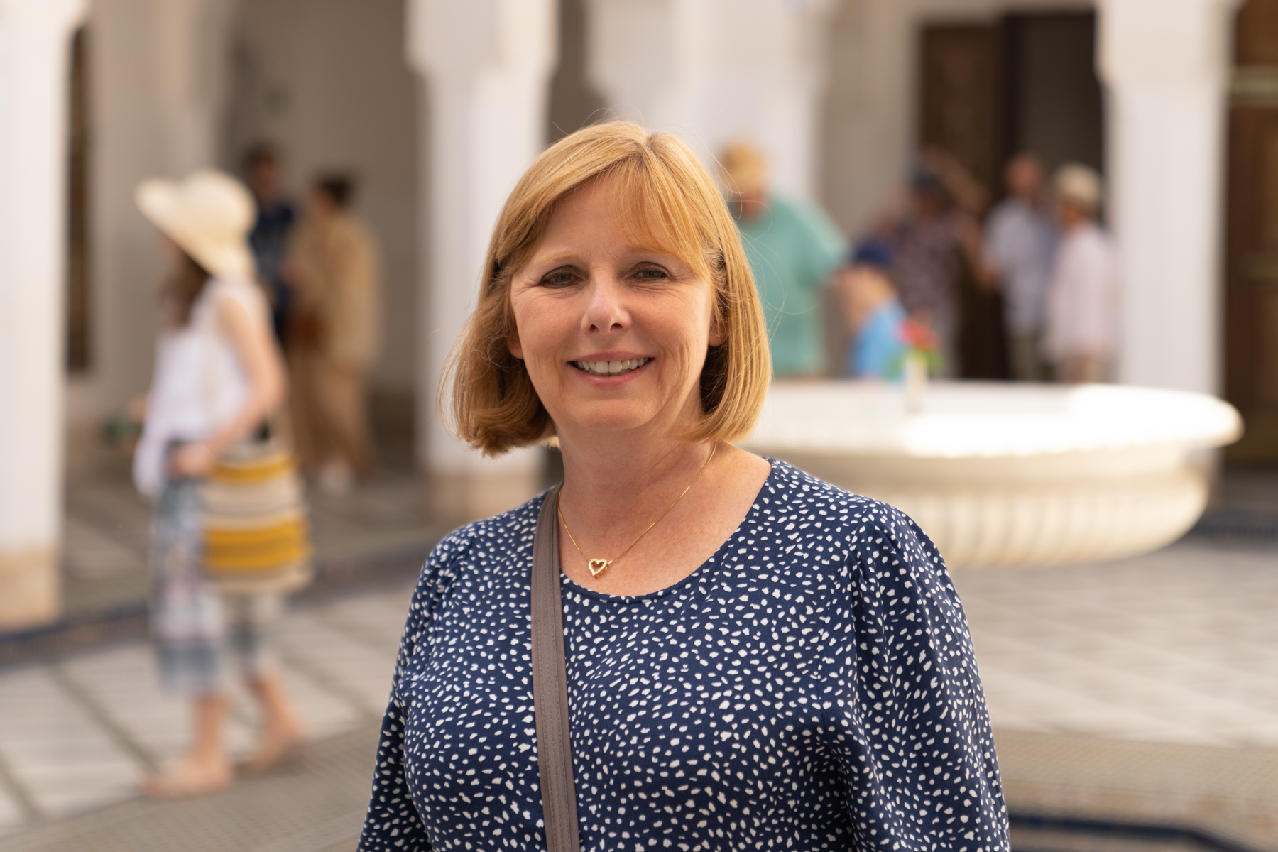 Andrea in the Bahia Palace.