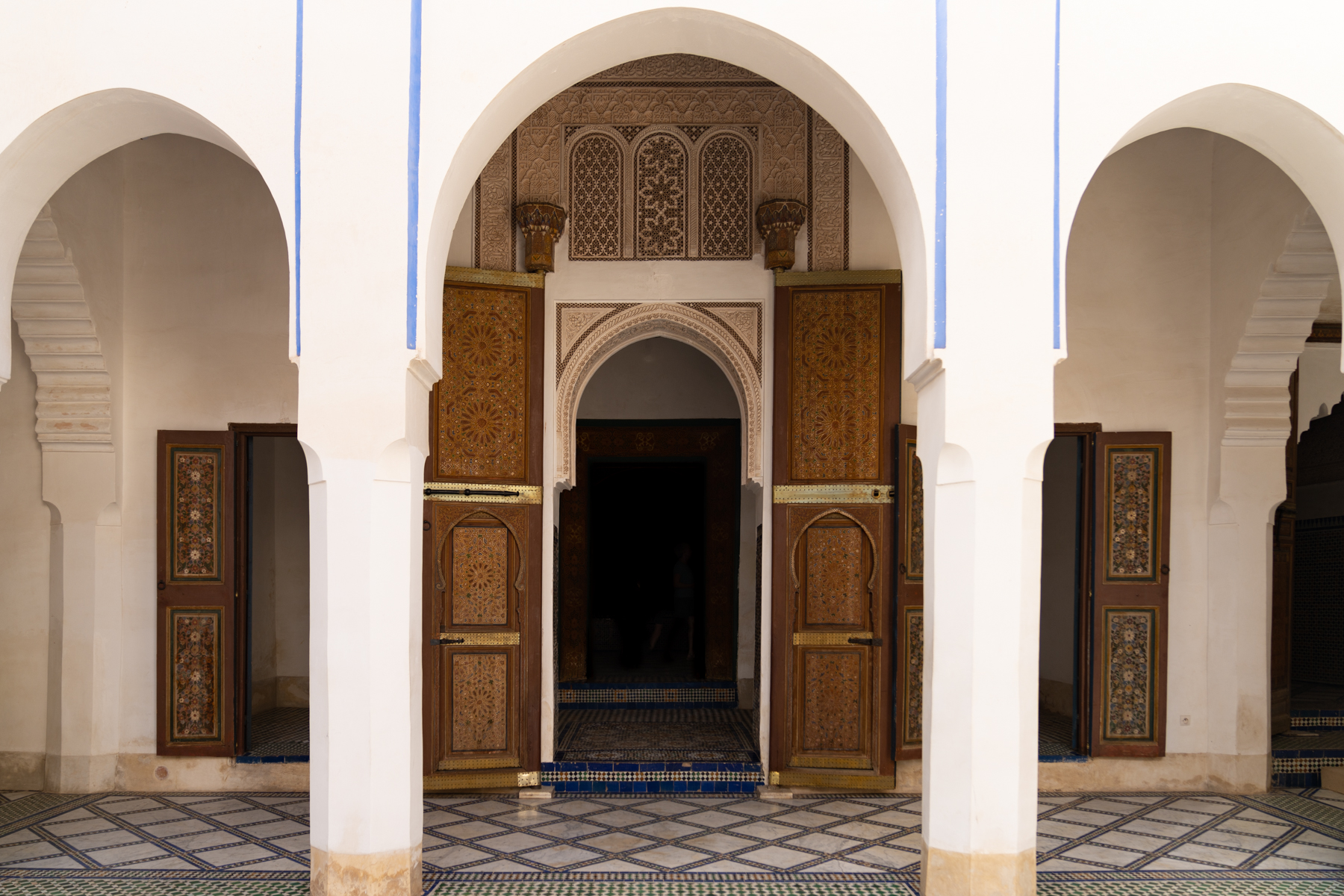 In the Bahia Palace.