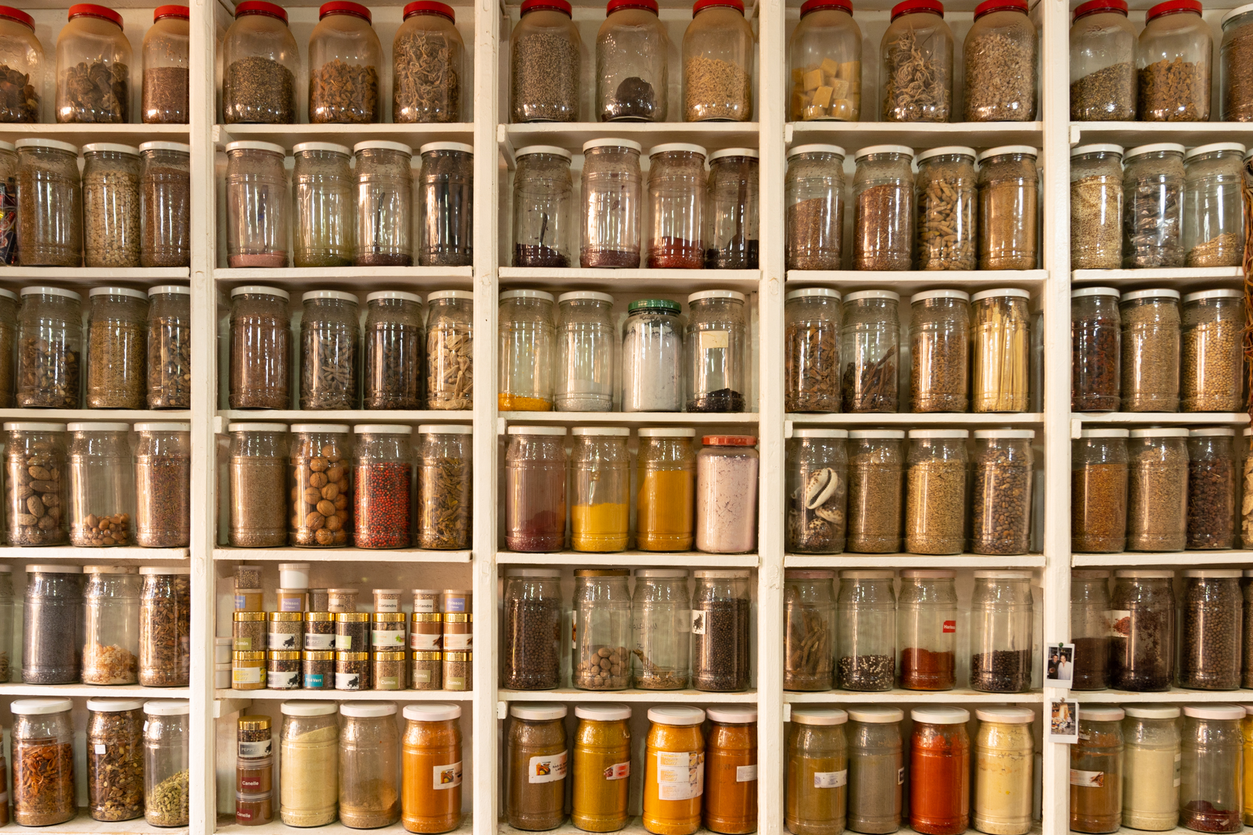 Spices on display.