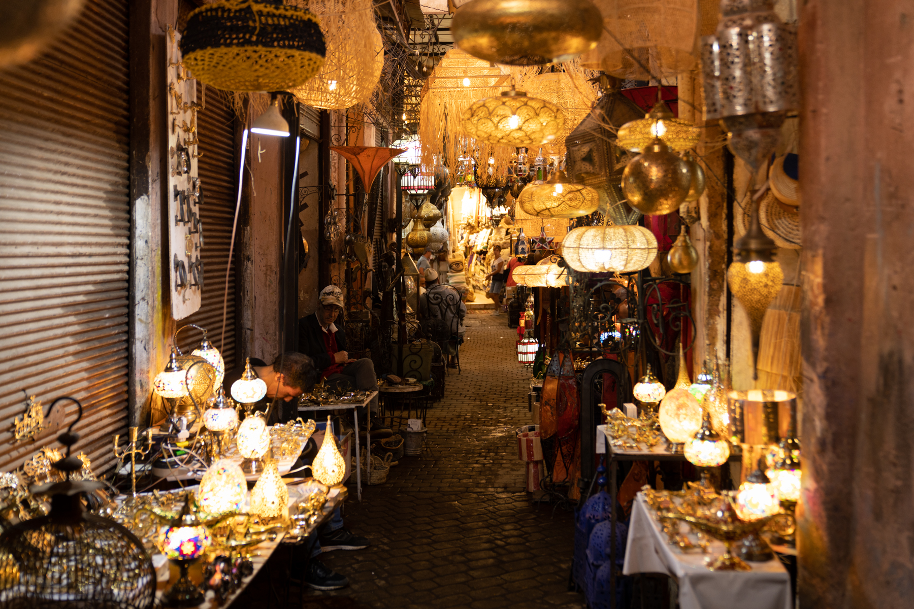 In the souk.