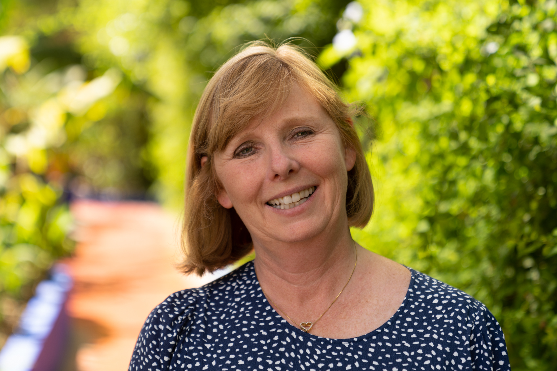 Andrea in the Majorelle Garden.