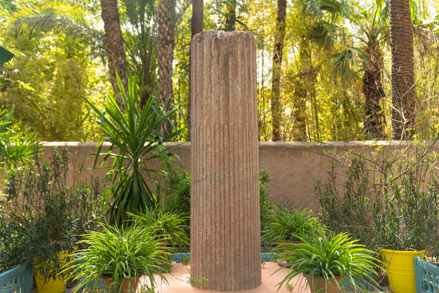 The monument to Yves Saint-Laurent (1936-2008) and Pierre Bergé (1930-2017).