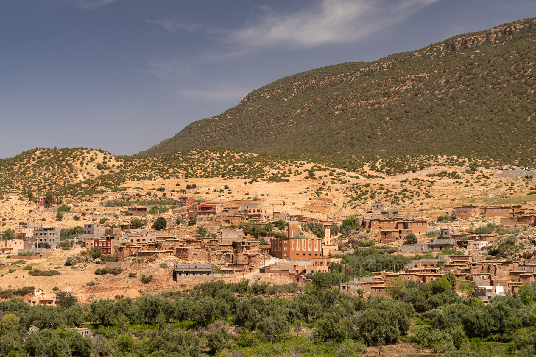 The view from the terrace at Kasbah Tamadot.