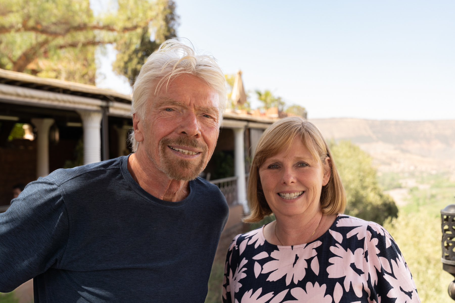 Sir Richard Branson and Andrea.