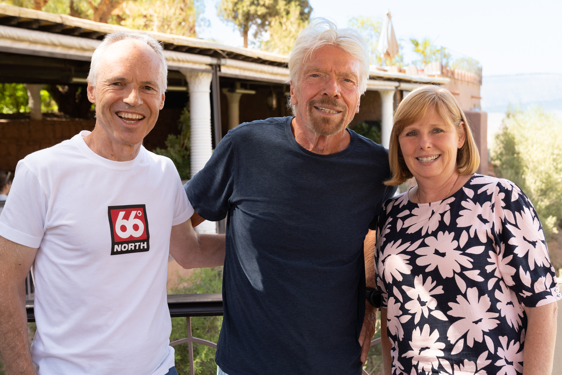 Keith, Sir Richard Branson, and Andrea.