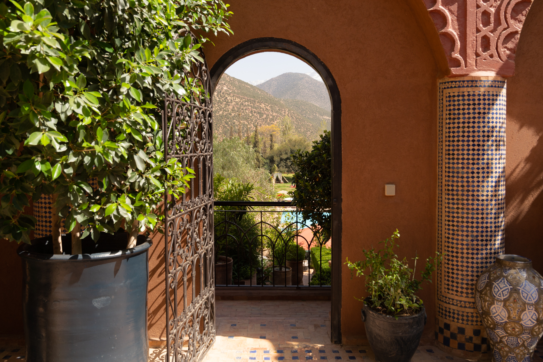 A nice view at Kasbah Tamadot.