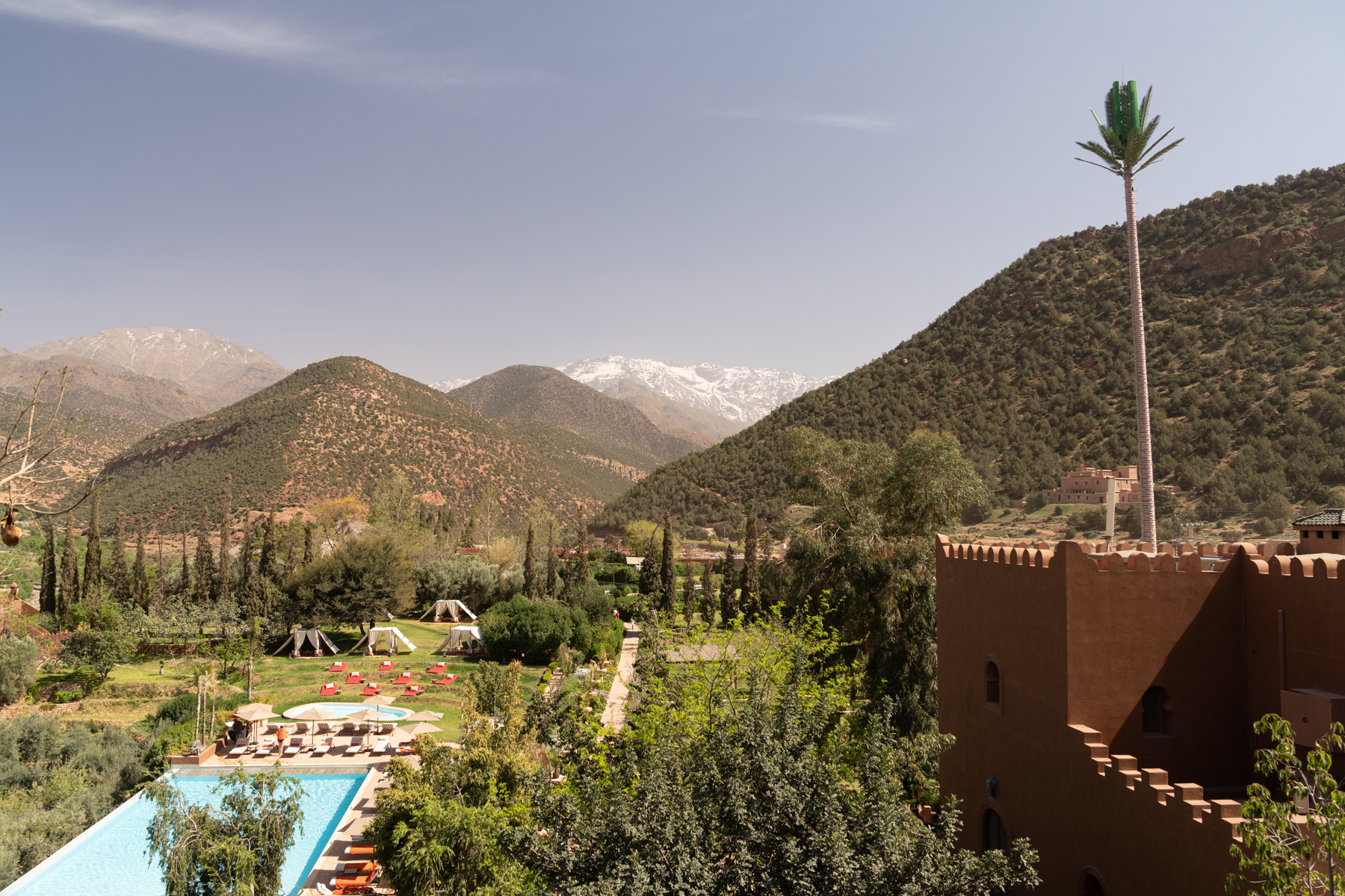 A nice view at Kasbah Tamadot.