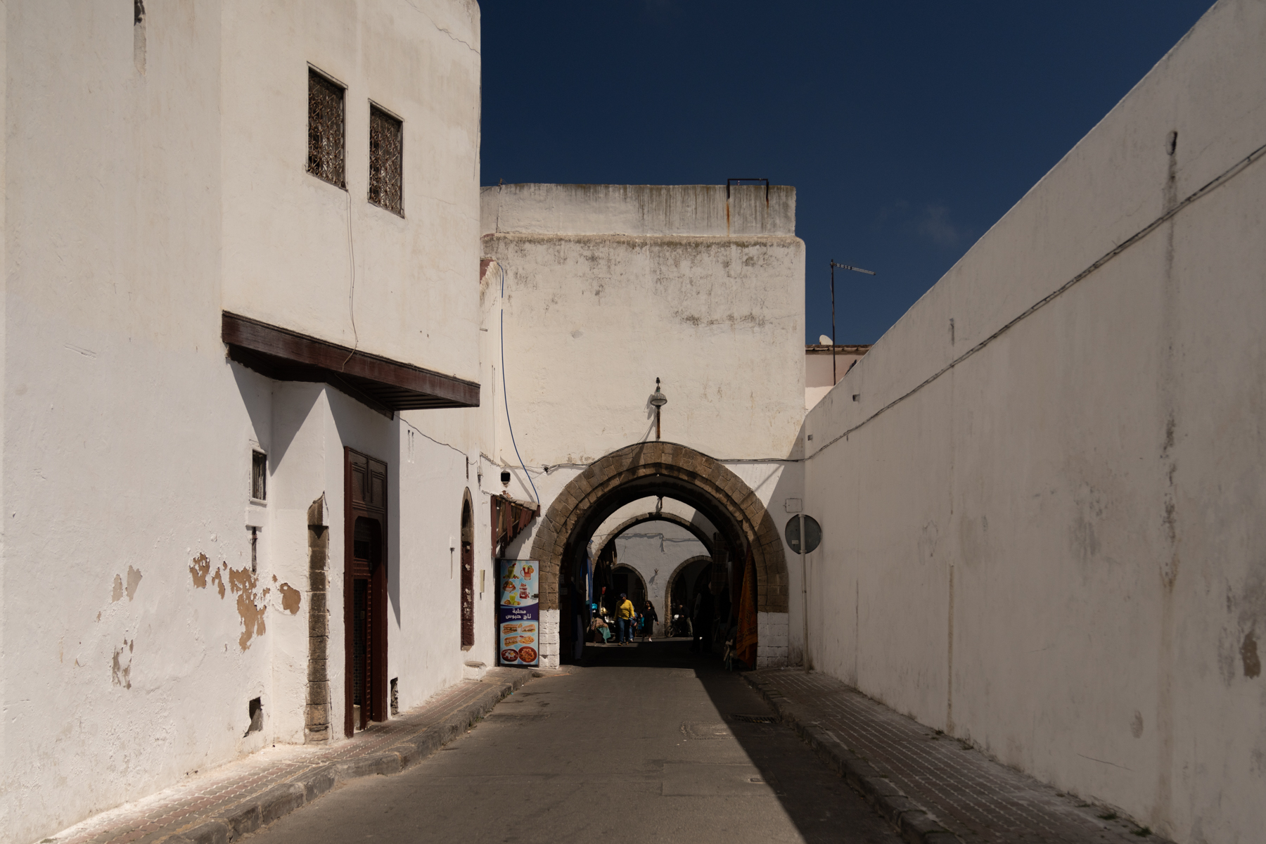 Street leading into the Habous market.