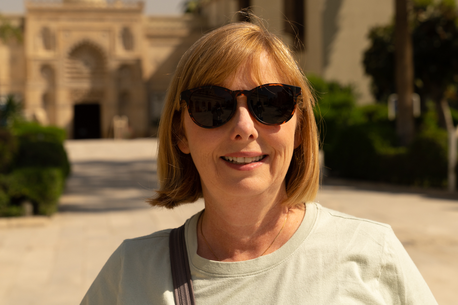 Andrea at the Coptic Museum.