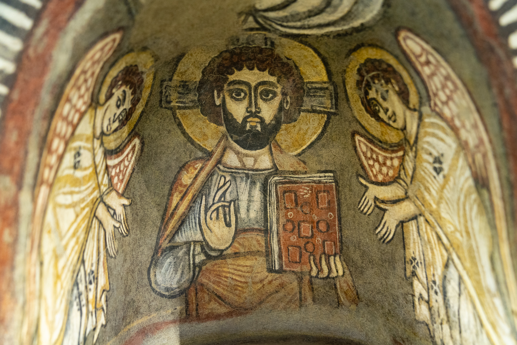 Wall painting from the Monastery of St. Jeremiah (6th-7th century).