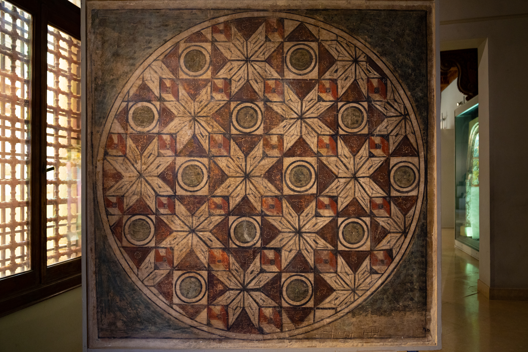 Painted panel from the Monastery of St. Apollo (6th century).