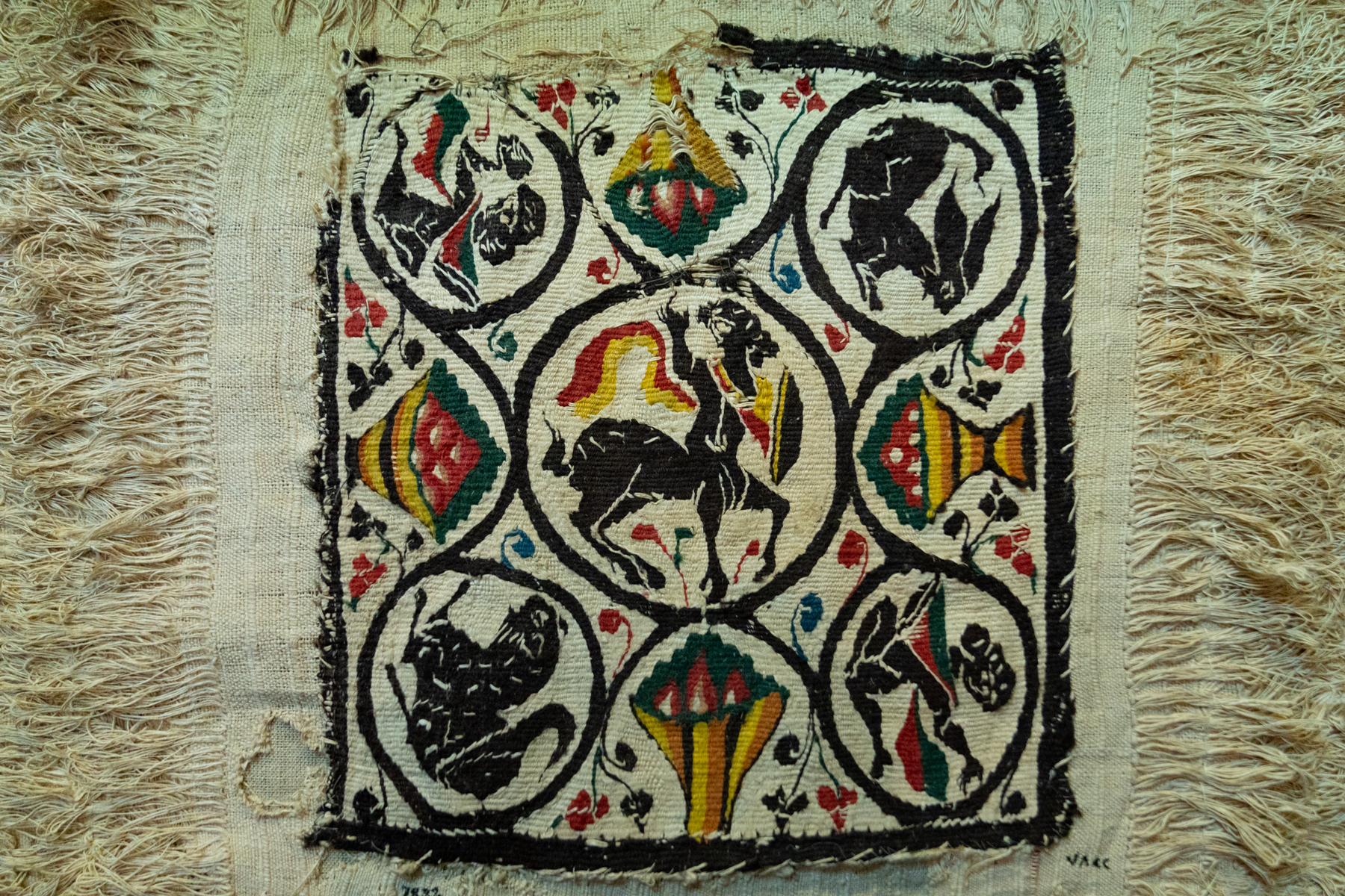 Woven textile tapestry (4th-5th century).
