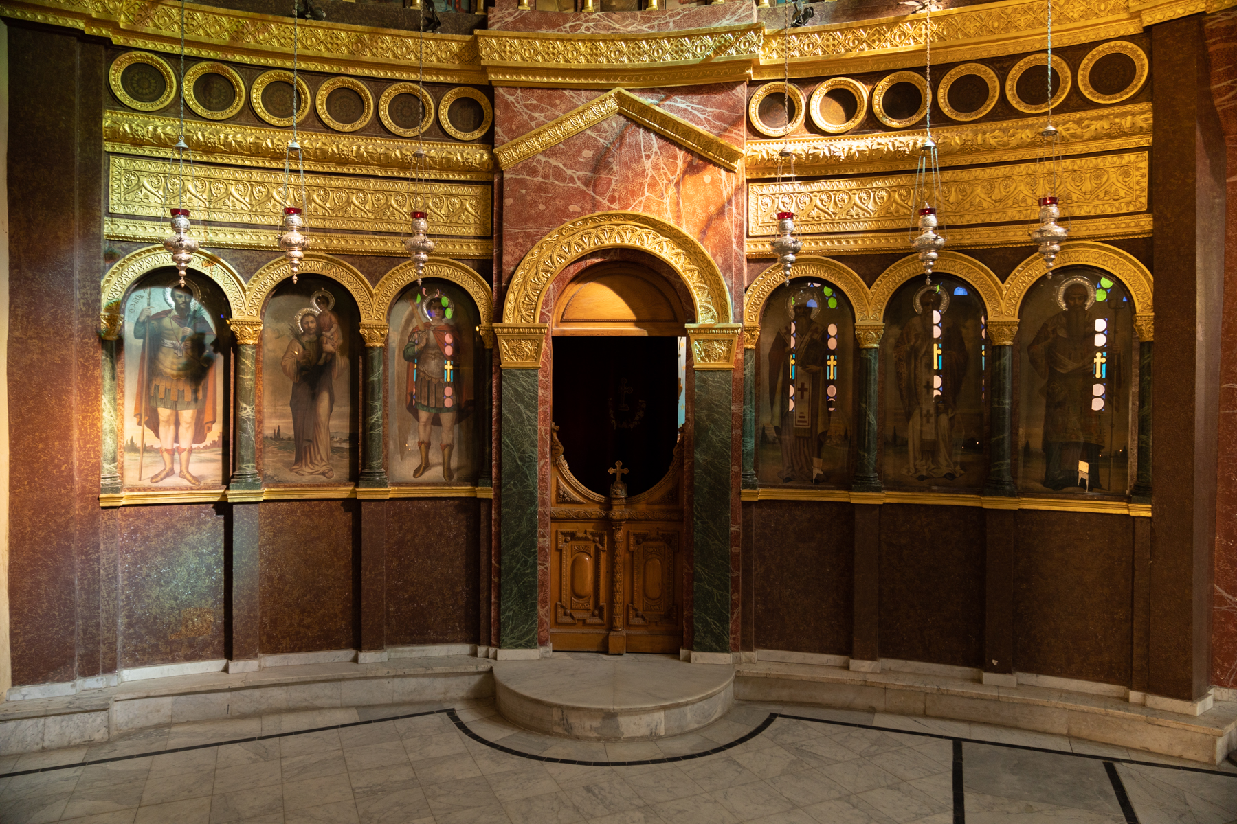 Inside the Church of St. George.