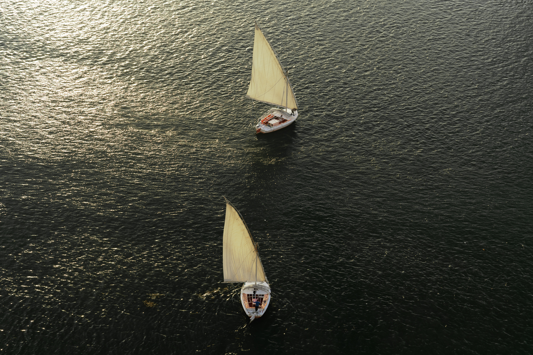 Boats on the Nile.