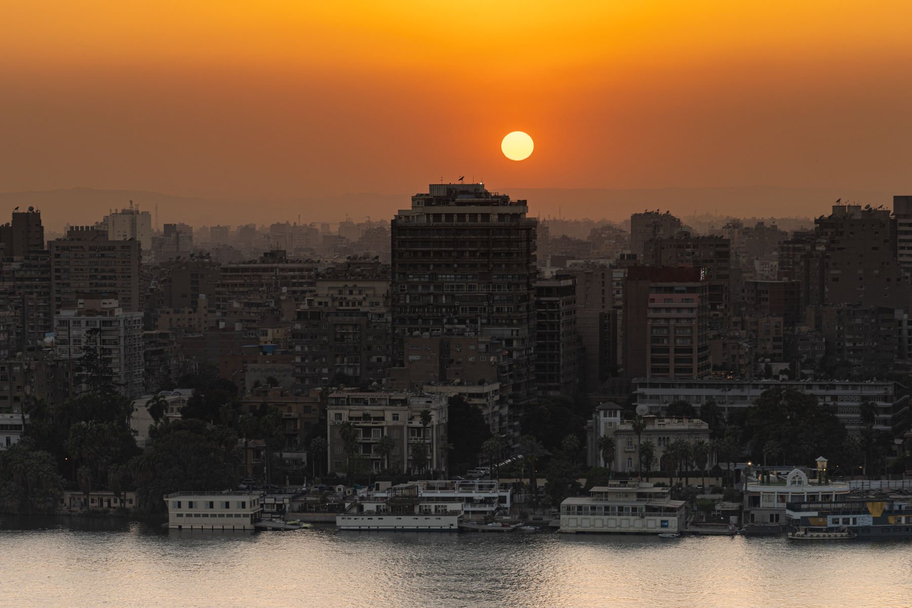 Sunset over Cairo.