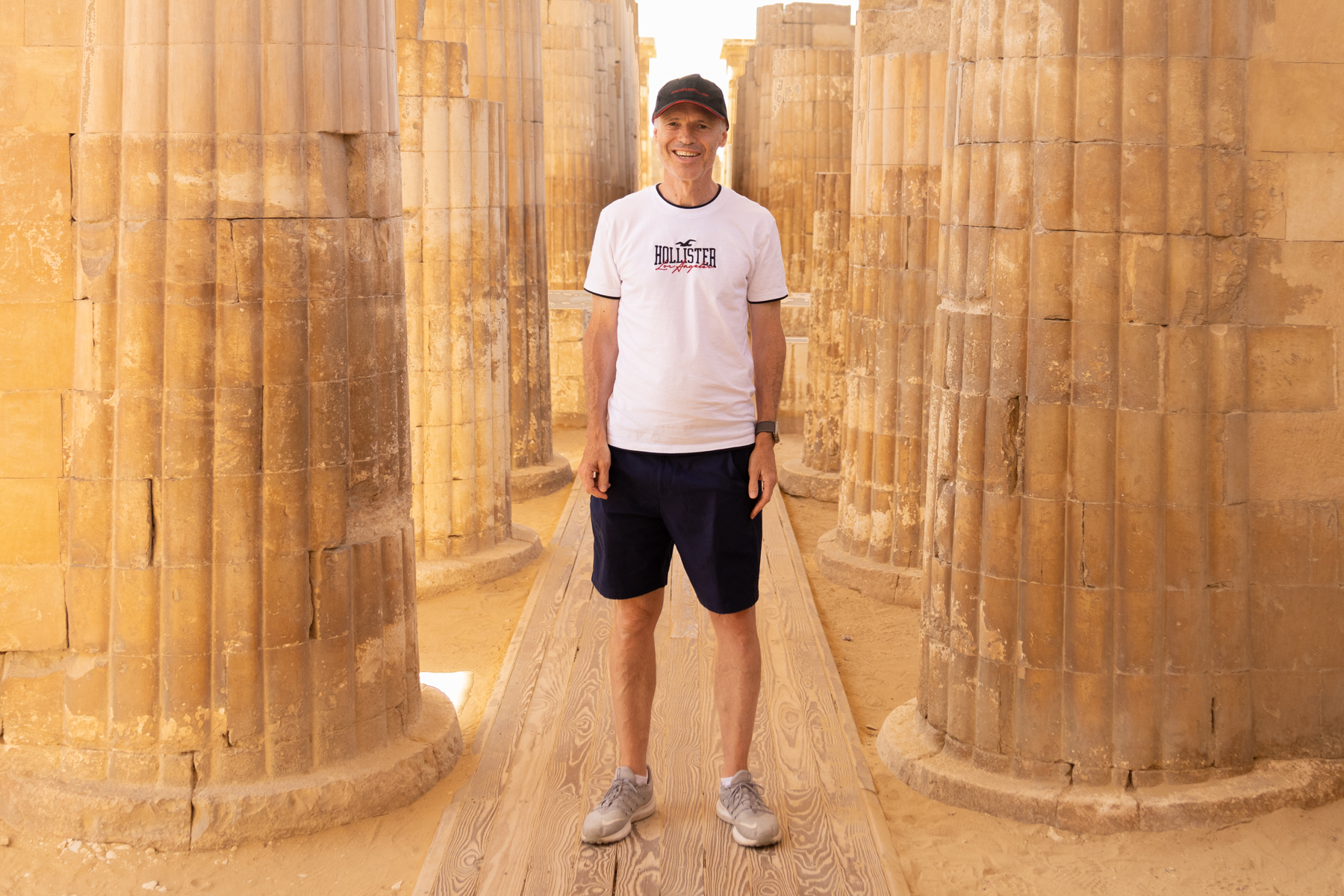 Keith at the Saqqara necropolis.