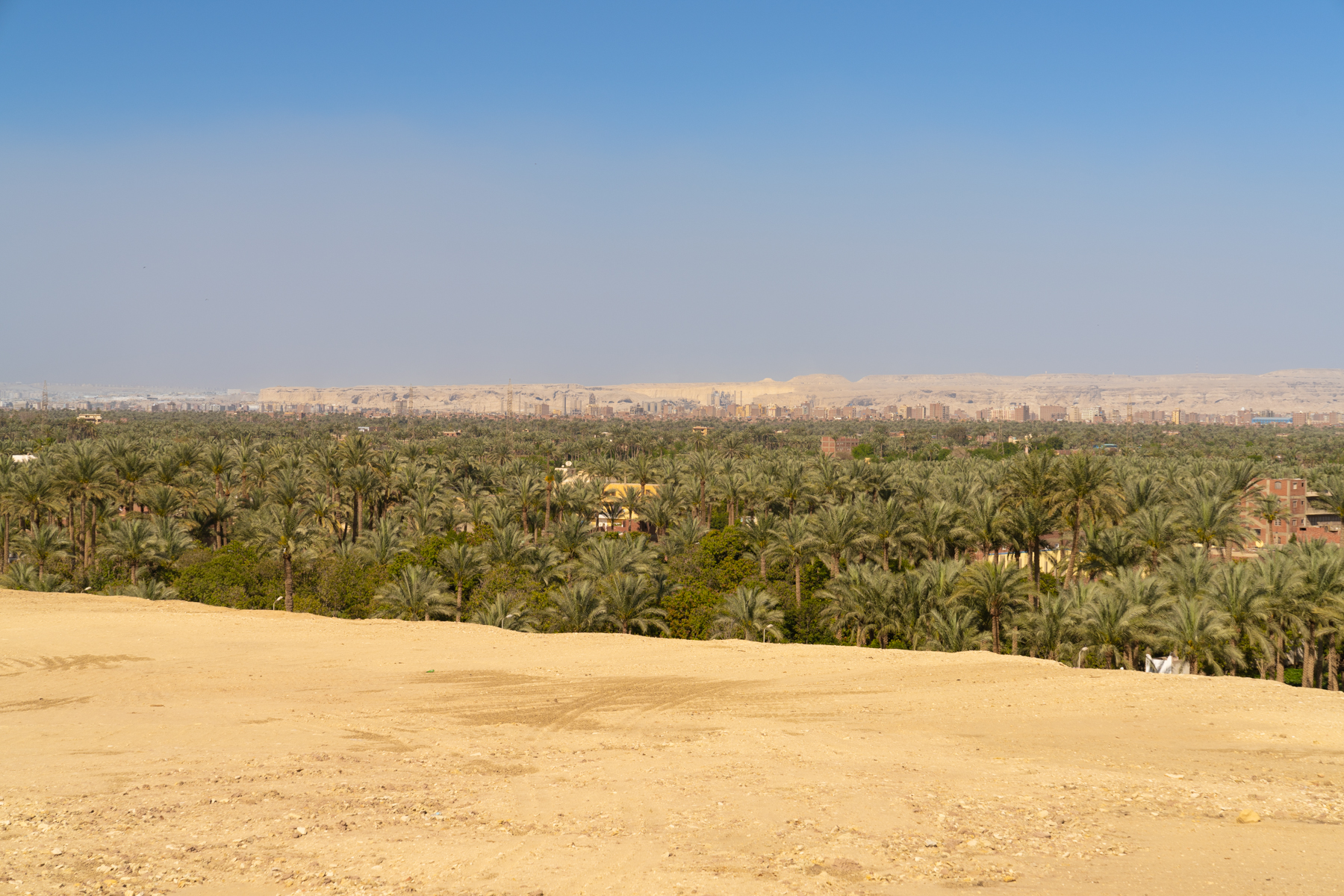 Western Desert meeting the fertile Nile area.