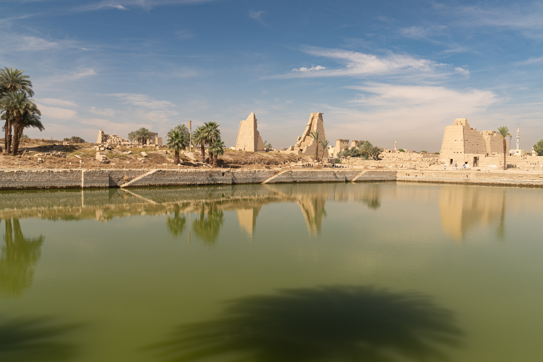 The Sacred Lake of the Precinct of Amun-Re at Karnak.