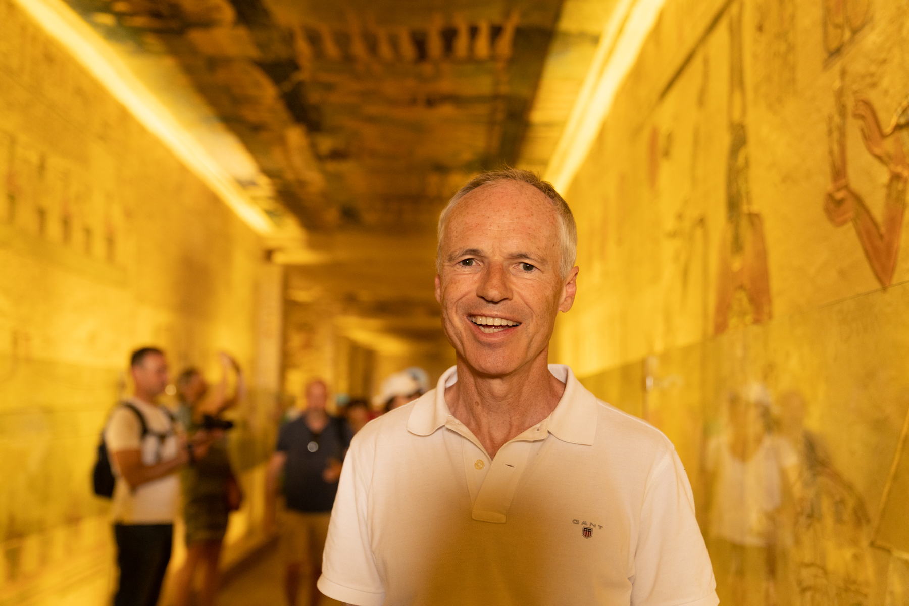 Keith inside the tomb of Rameses IX.