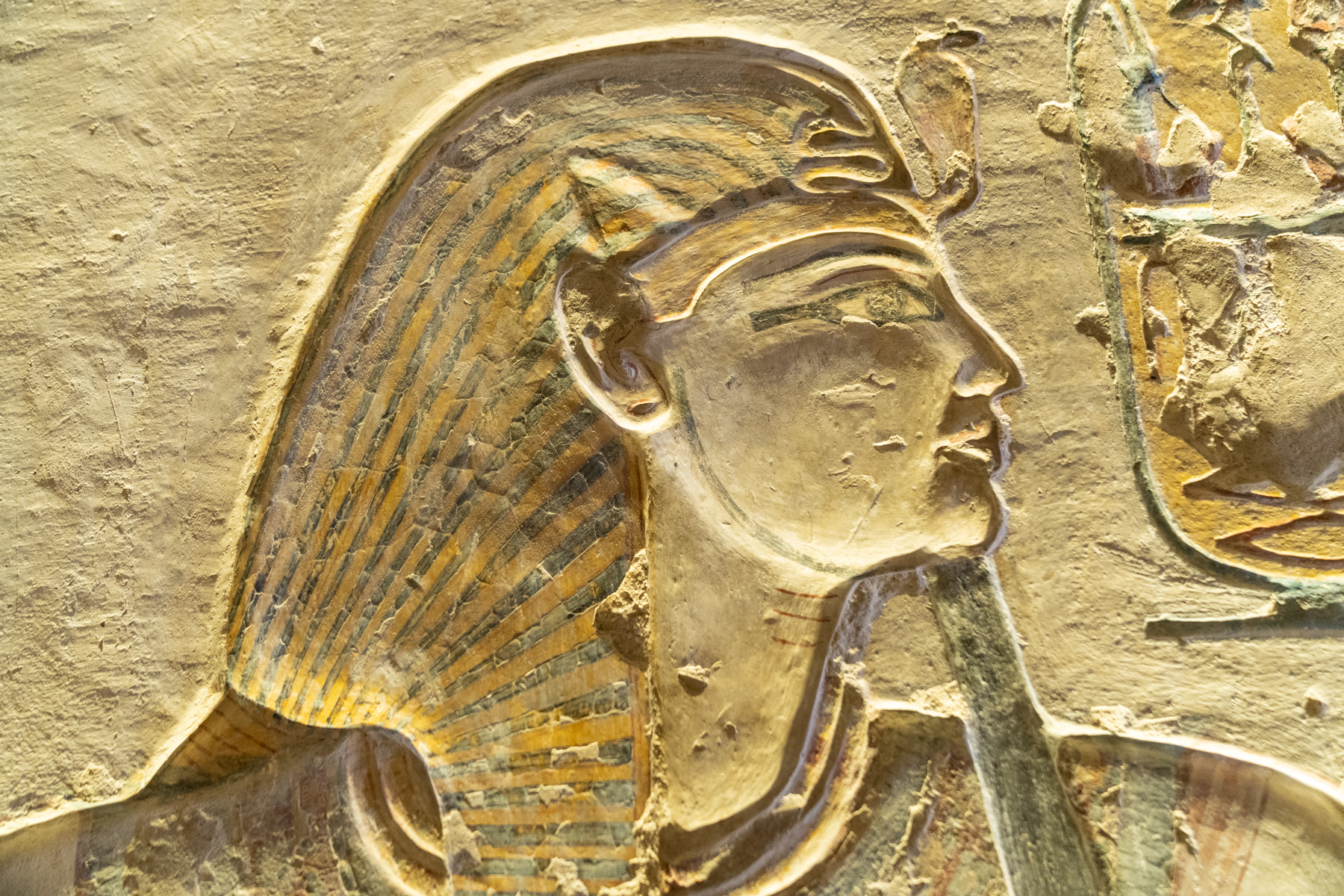 Artwork inside the tomb of Rameses IX.