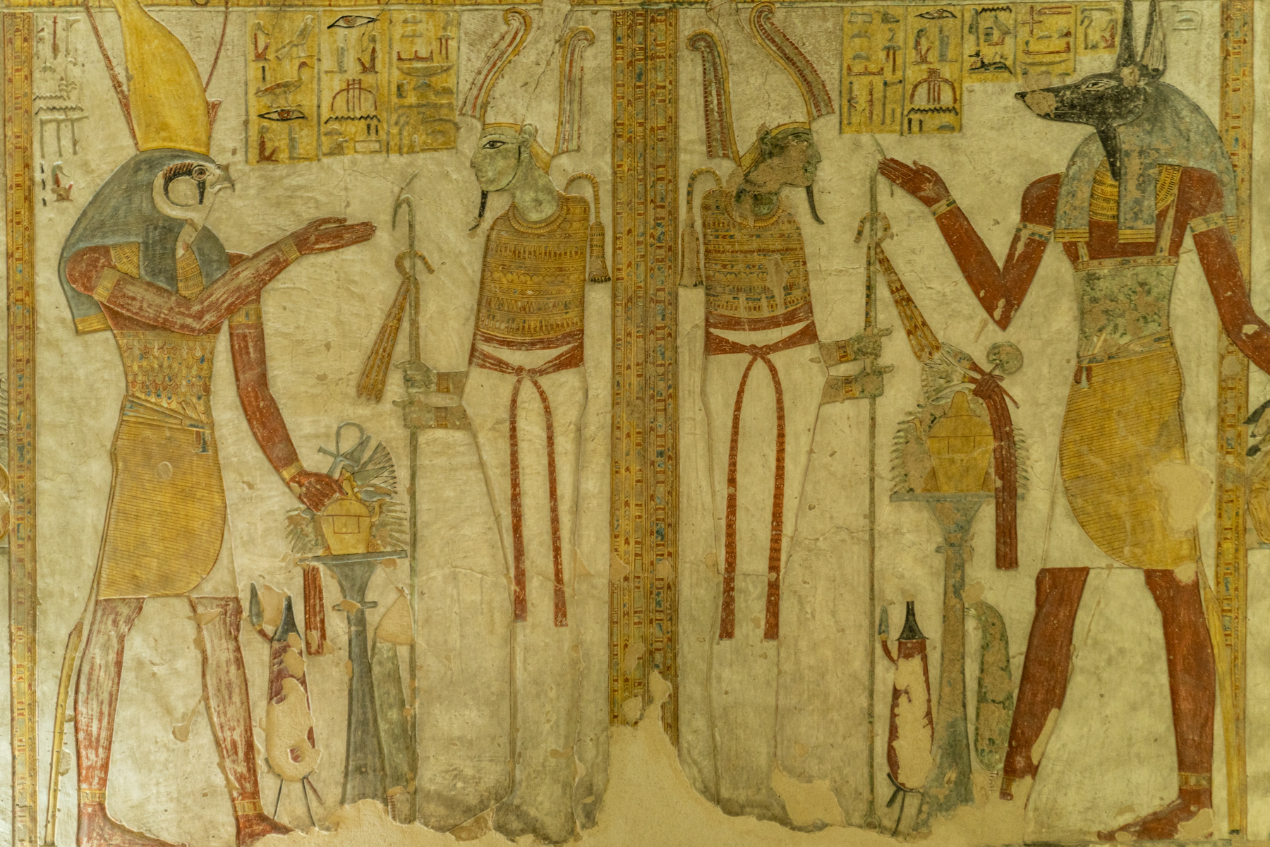 Artwork inside the tomb of Tausert/Setnakht.