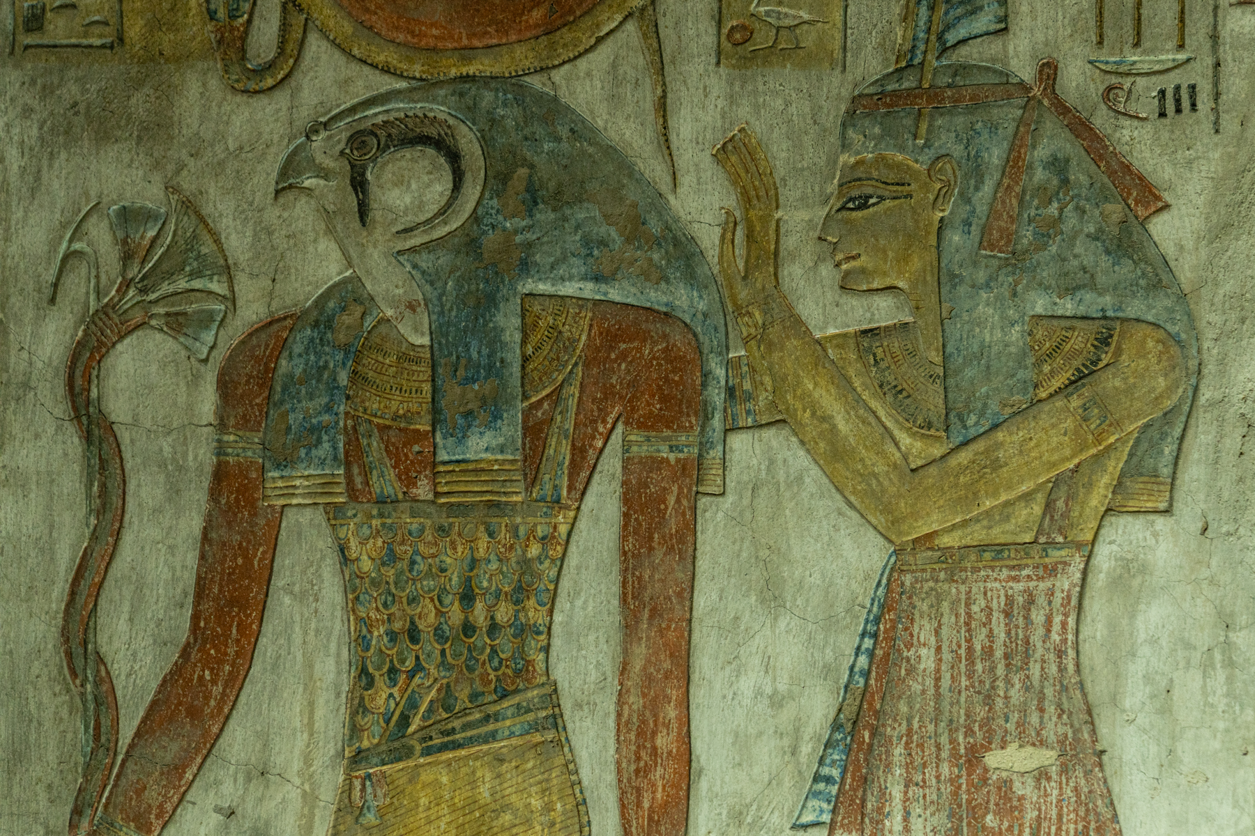 Artwork inside the tomb of Tausert/Setnakht.