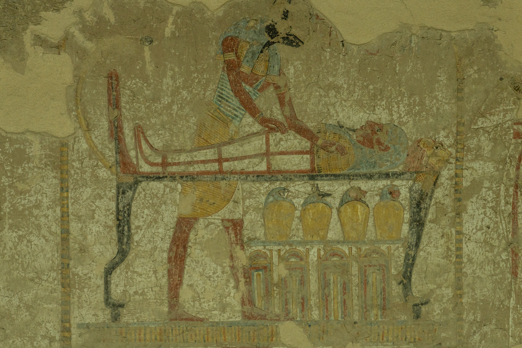 Artwork inside the tomb of Tausert/Setnakht.