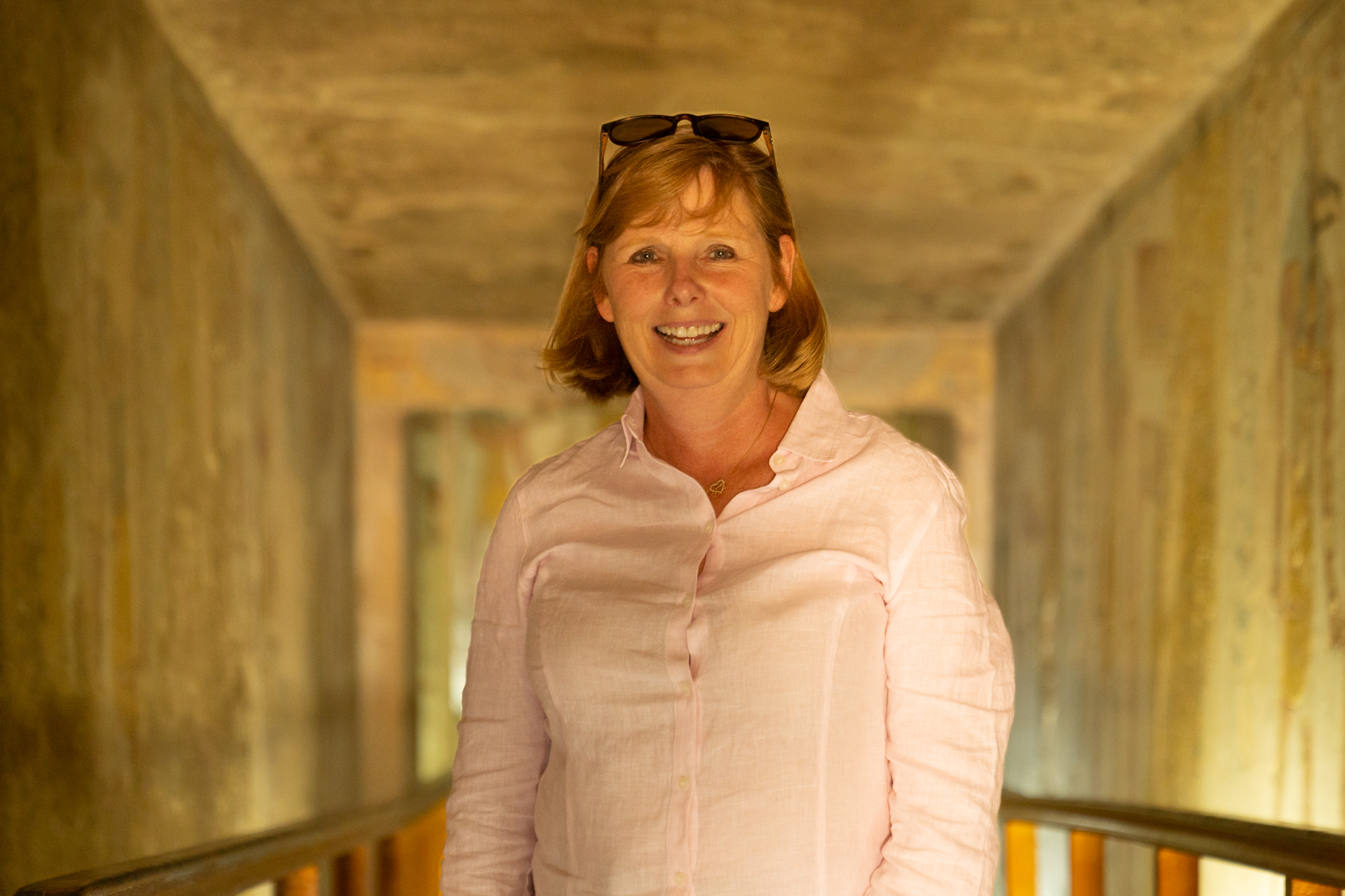 Andrea inside the tomb of Tausert/Setnakht.
