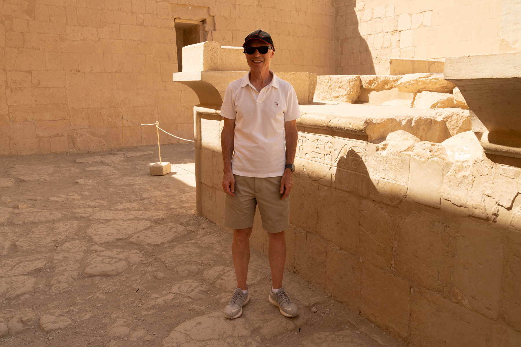Keith at the Temple of Hatshepsut.