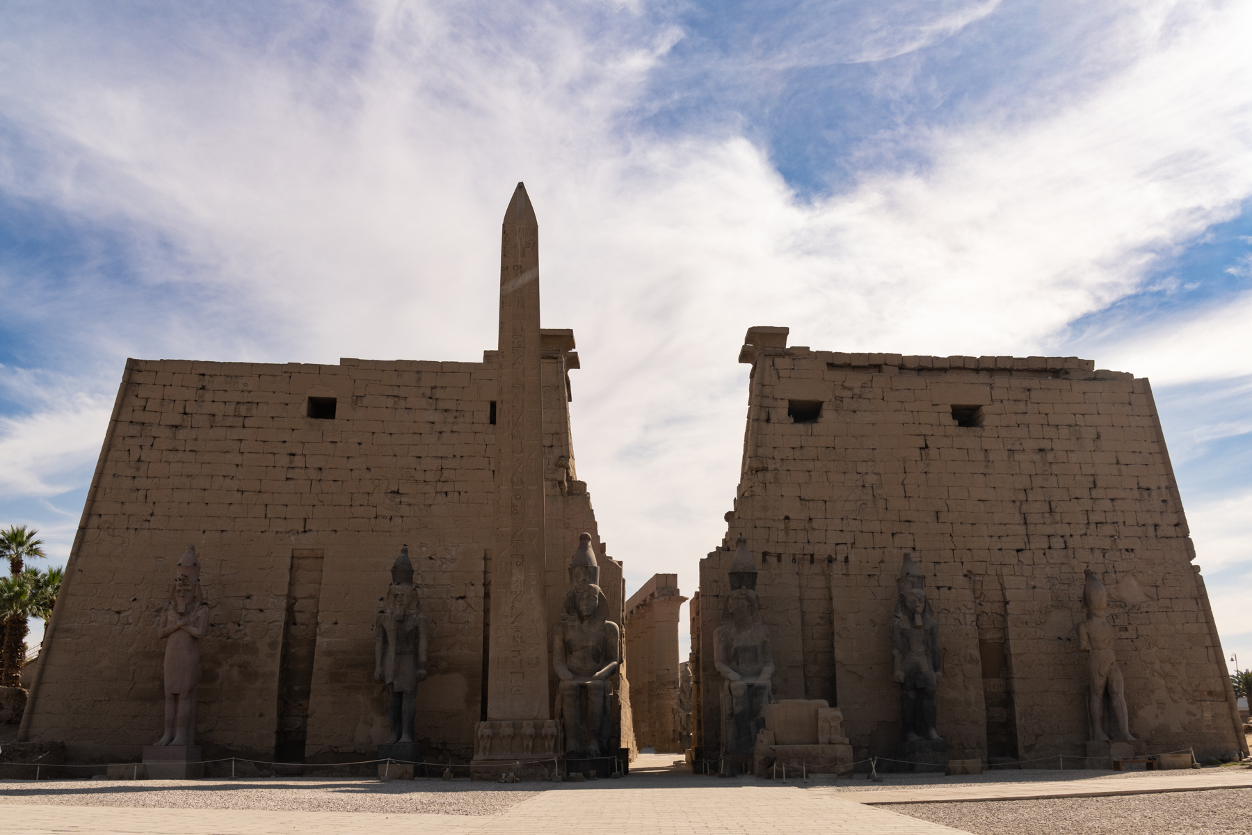 The Luxor Temple.