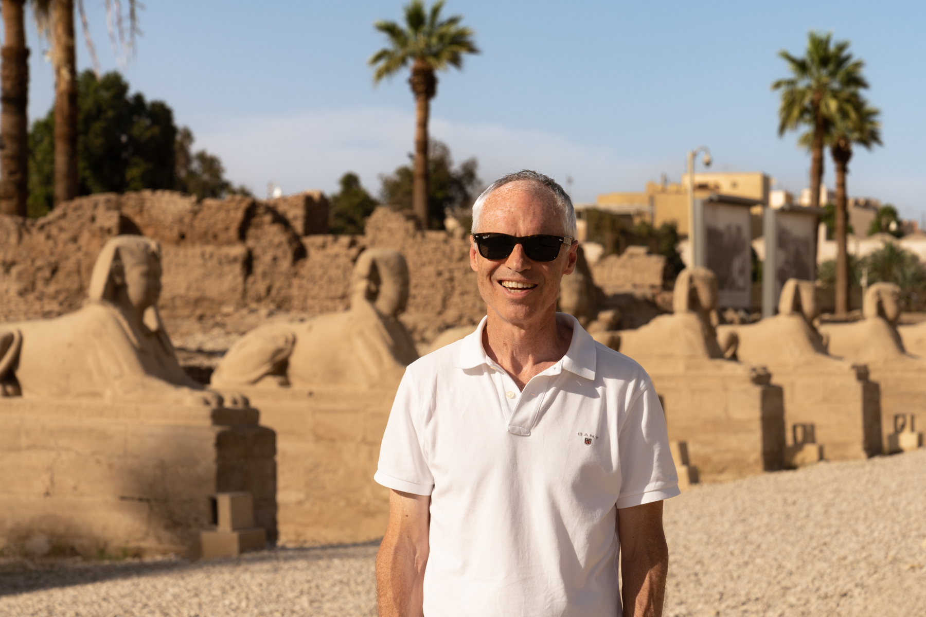 Keith on the Avenue Of Sphinxes.