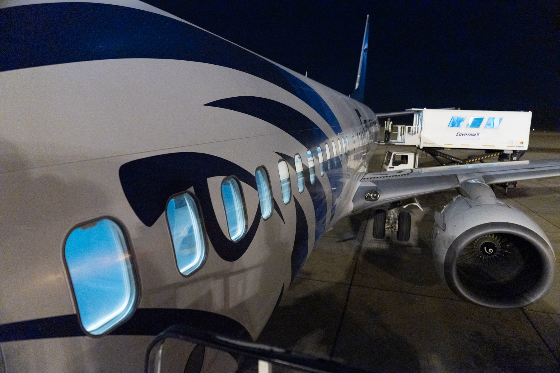 Our plane for the flight back to Cairo.