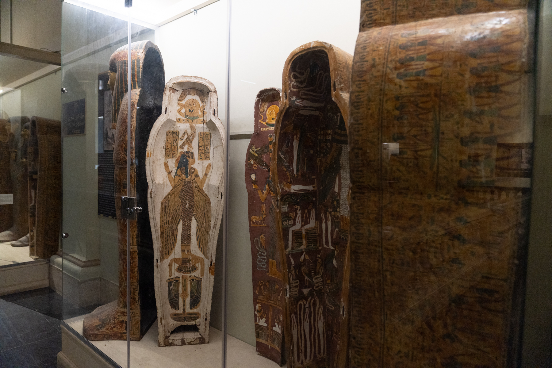 Wooden sarcophaguses (which fit inside each other).