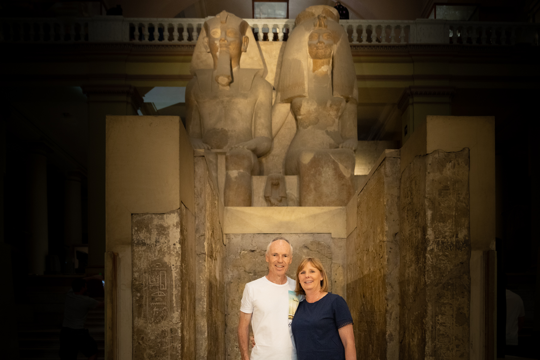 Keith and Andrea in the Egyptian Museum.