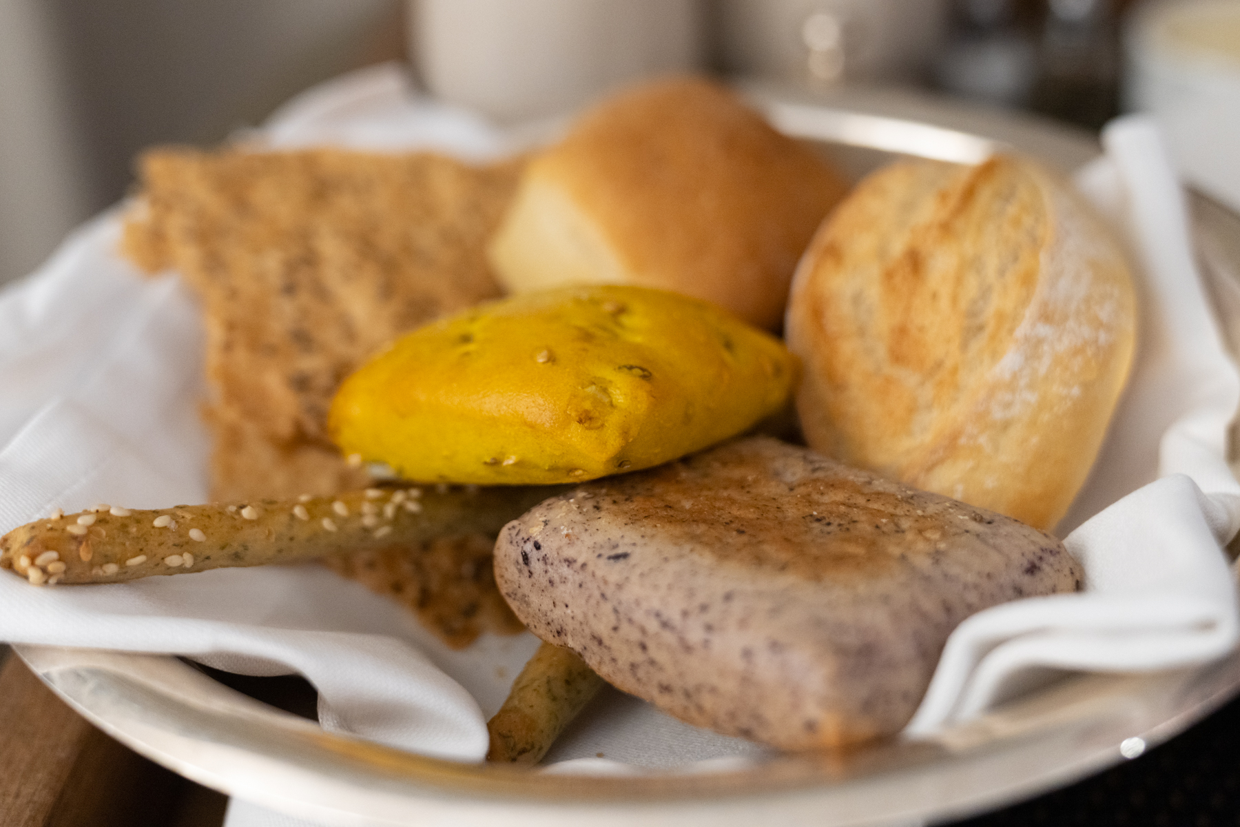 Freshly baked bread.
