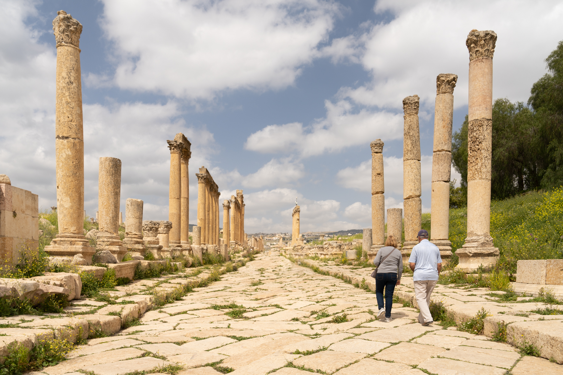 The cardo maximus (the main street) in Gerasa.